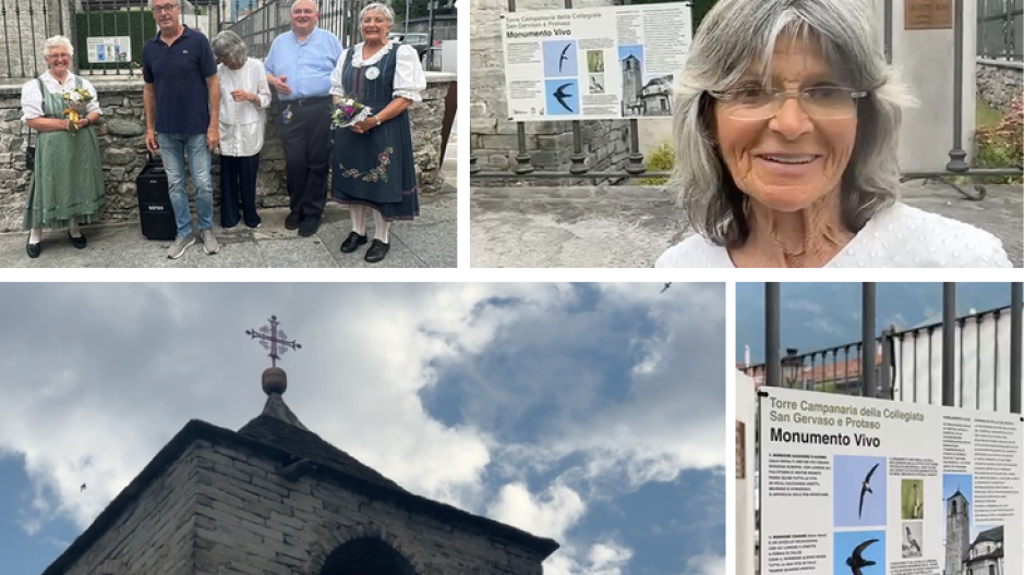 Domodossola, il campanile del Duomo diventa 
